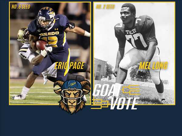 Toledo football 'GOAT Vote' semifinal: Eric Page vs. Mel Long