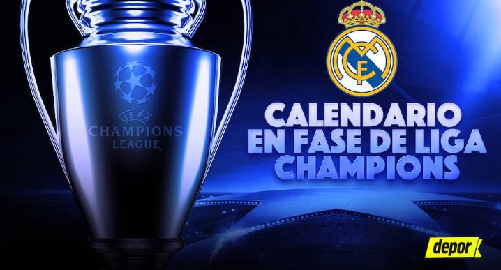 Real Madrid en la Champions League: rivales, fixture, calendario y partidos en la Fase de Liga