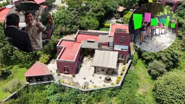 Protestan en casa de Fernández Noroña en Tepoztlán