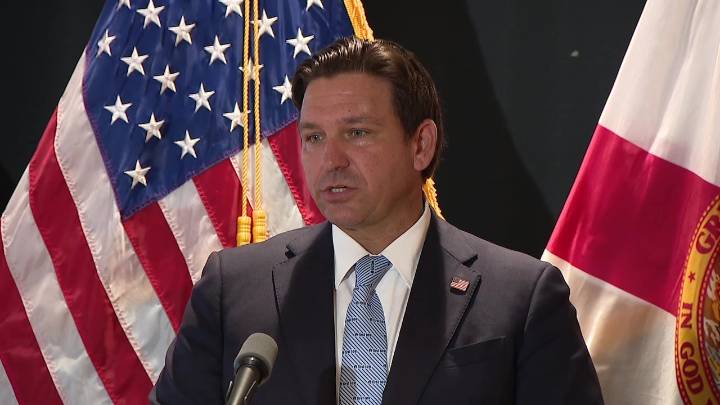 Governor DeSantis holds news conference at north Florida prison
