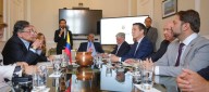 "Cordial" reunión de Petro con senadores de EE.UU., Bernie Moreno y Rubén Gallego