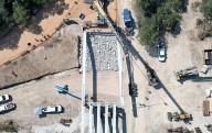 VIDEO: Cow Creek bridge rebuild moves quickly toward September finish