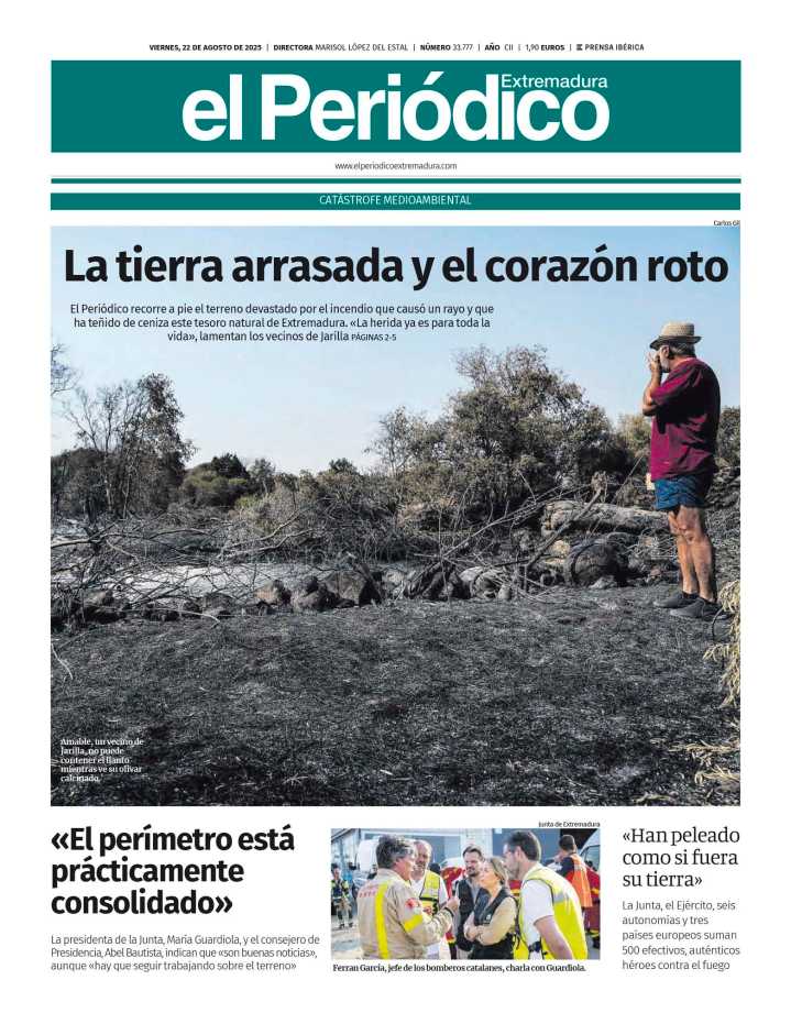 Consulta la portada correspondiente al día 22 de agosto de 2025