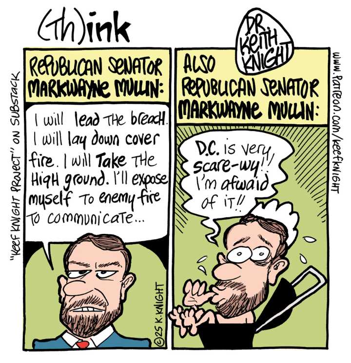 Cartoon: Macho Markwayne Mullin