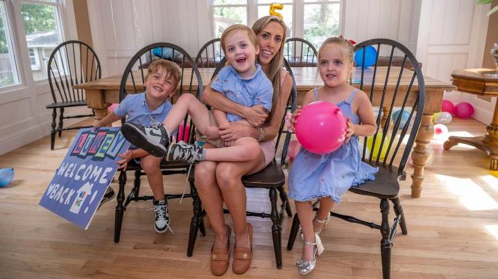 5-year-old Luke, recovering from brain injury, returns home to Greenlawn after year in hospitals