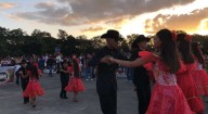More than 600 couples performed joropeas in honor of the Virgin of Coromoto.