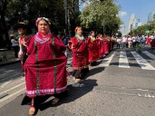 Marchan en la 16 Megacalenda por el Día Internacional de los Pueblos Indígenas