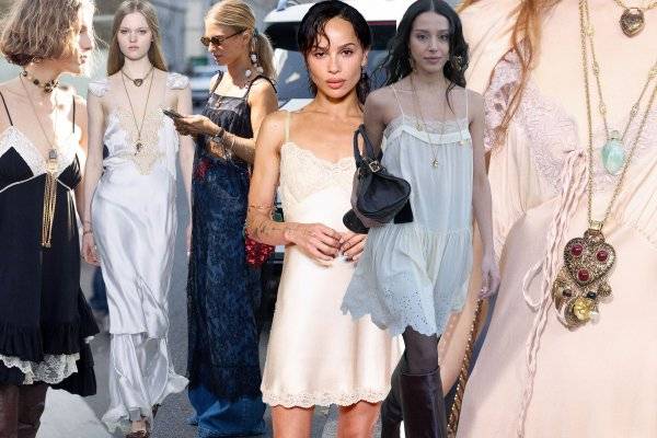 El vestido boho del otoño 2025 será lencero y de encaje