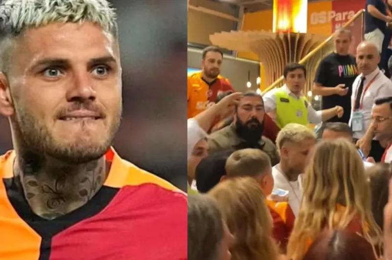 Escándalo en Turquía: se viralizó un video de Mauro Icardi pegándole un cabezazo a un fan