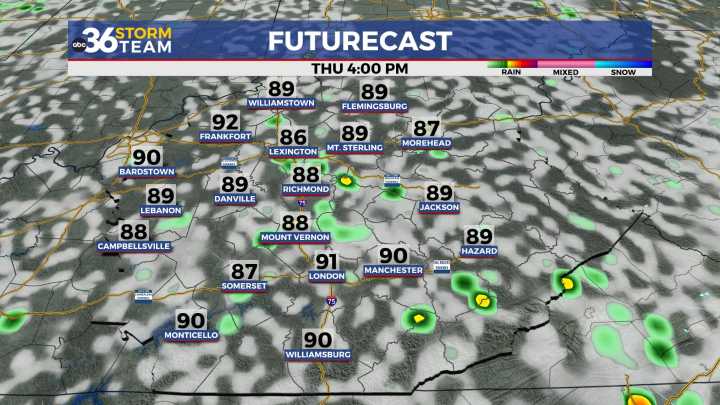 Heating up a bit heading into the late week