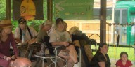 Rain didn’t stop the Friends of Rocky Glen from holding talks on improving the health of the Kickapoo Creek Watershed