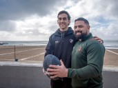 La foto más esperada: eran rivales, le salvó la vida en un partido de rugby y se volvieron a reunir con la guinda de por medio