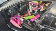 90 canisters of nitrous oxide found inside Maserati in Tustin, Orange County; driver arrested