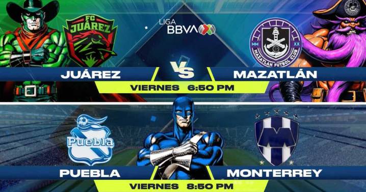 FC Juárez vs Mazatlán y Puebla vs Rayados de Monterrey EN VIVO, Jornada 7 del Apertura 2025 de la Liga BBVA MX