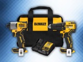 Lowe's has this DEWALT hammer drill & impact driver kit on clearance for $70 off