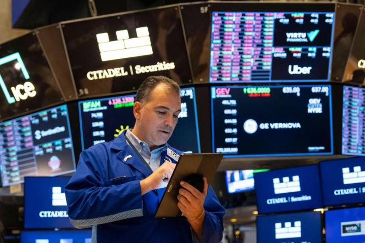 Wall Street holds steadier following a whipsaw couple of days