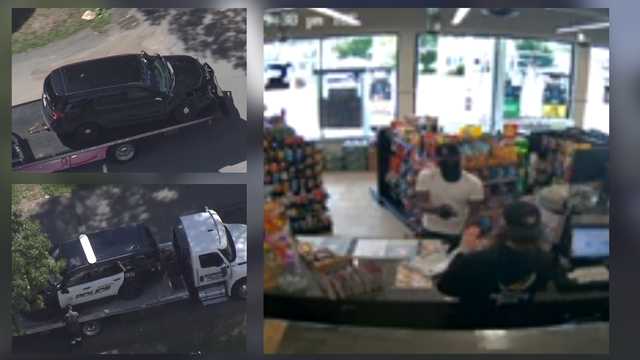 2 Randolph police cruisers collide while searching for armed robbery suspect
