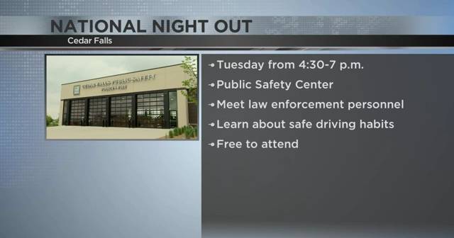 Law enforcement agencies across Eastern Iowa hosting National Night Out events tonight