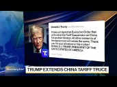 Trump Extends US-China Trade Truce by 90 Days