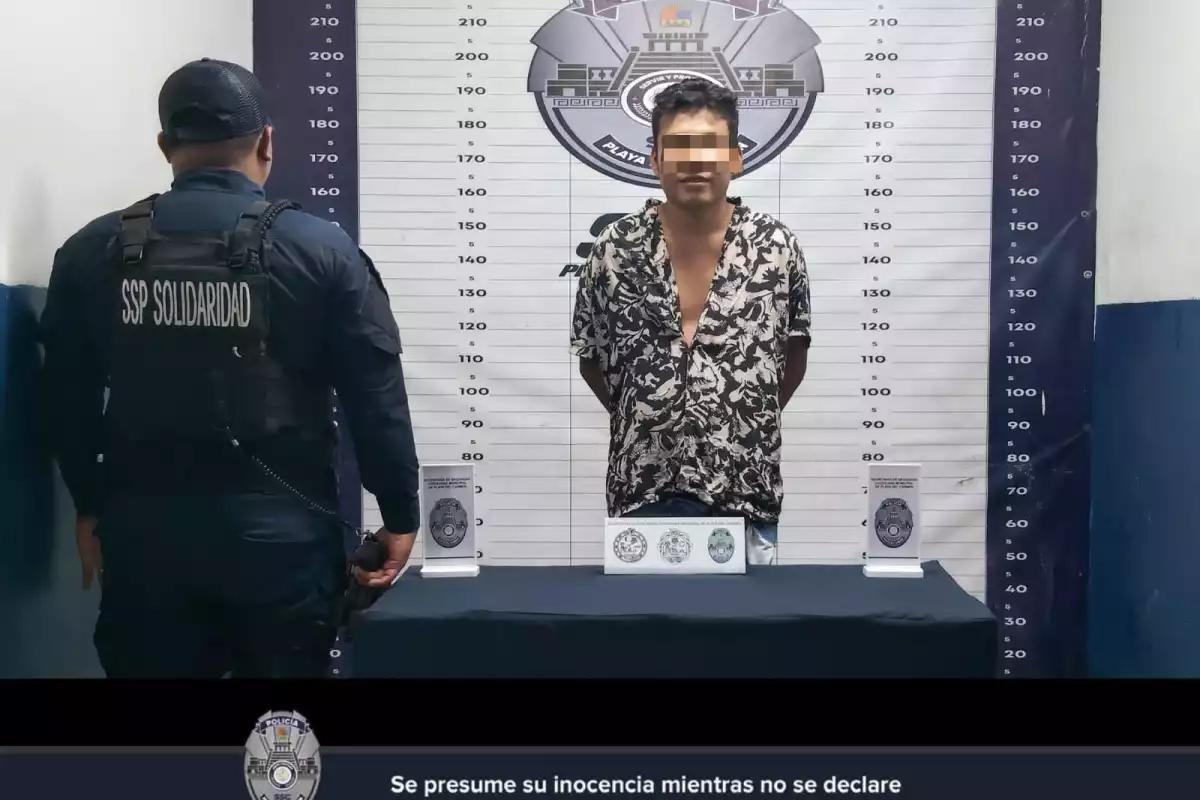 Detienen en Playa del Carmen a hombre por violar orden de restricción y acercarse a su expareja