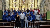 El Olímpico de León realiza su ofrenda floral a San Marcelo