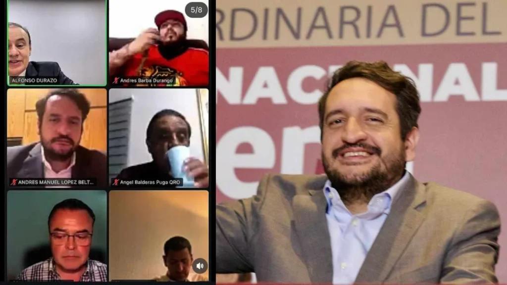 En línea, Andy López retoma su "extenuante trabajo" en Morena