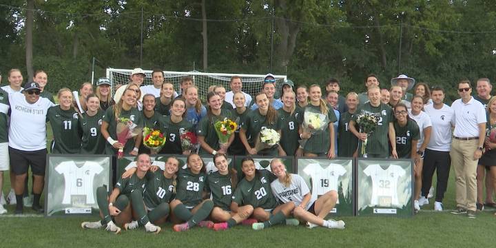 Michigan State women’s soccer celebrates seniors with 9