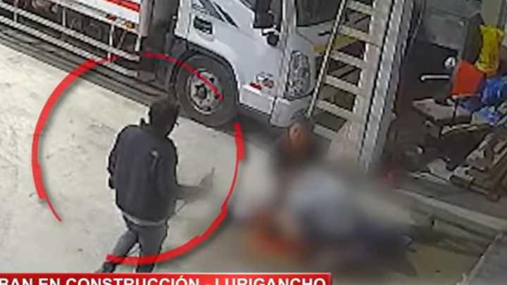 Sujeto intentó degollar a albañil con sierra eléctrica tras empujarlo desde un segundo piso (VIDEO)