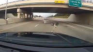 See what happens when police deploy a grappler on the highway