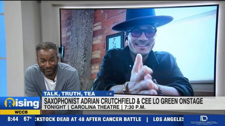 Saxophonist, Andrian Crutchfield performing with Cee Lo Green at Carolina Theatre tonight