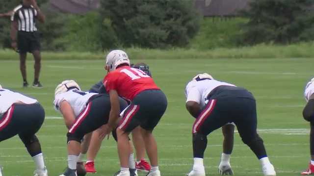 New England Patriots practice in Minnesota ahead of second preseason game