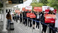 Air Canada flight attendant strike grounds planes at LAX, John Wayne Airport