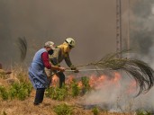Spain battles major fires even as heatwave eases with lower temperatures