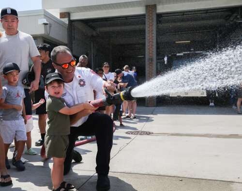 Schaumburg Fire Department Celebrates arrival of new fire truck