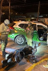6 infractores de ley fueron detenidos en operativo de la Sección Centauro de Carabineros