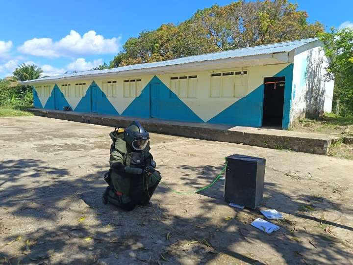 En Araracuara y Puerto Santander grupo el grupo MARTE 6 del Ejército Nacional neutralizó artefactos explosivos