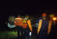 Camión de gas se volcó en Cedeño