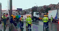 Camiones se vuelcan cerca al Puente Atocongo en la Panamericana Sur: reportan congestión vehicular