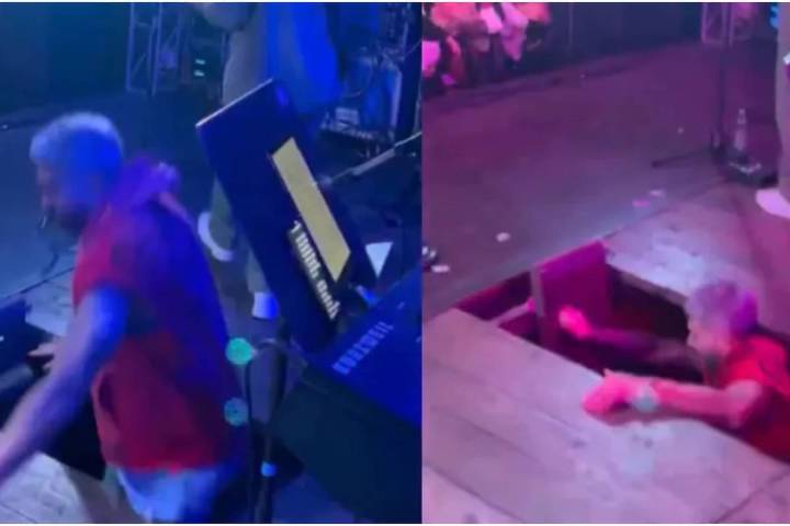 A sus fans. Qué dijo el cantante de Dale Q’ Va  tras su accidente en el escenario