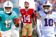 Expertos en fantasy football los confirman: Jaylen Waddle, Ricky Pearsall y Khalil Shakir son WR abiertos imprescindibles en el draft de 2025