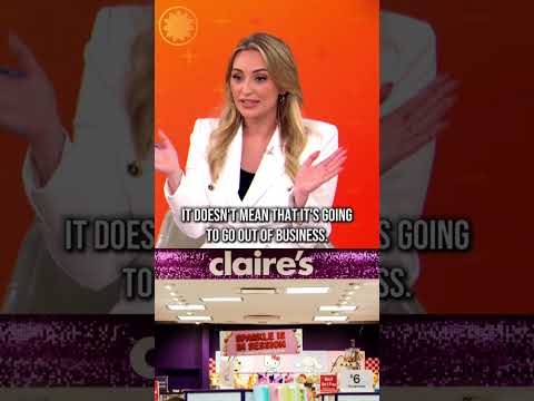Claire’s accessories chain files for bankruptcy #shorts