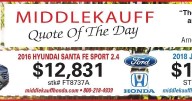 MIDDLEKAUFF AUTO GROUP * 
