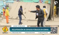 Realizan operativo de recuperación de espacios públicos en Comas