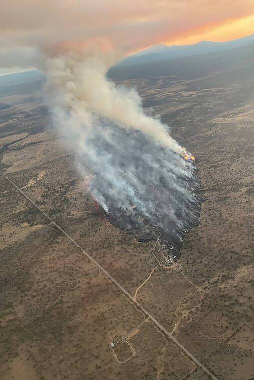 Oregon wildfire grows to nearly 22,000 acres