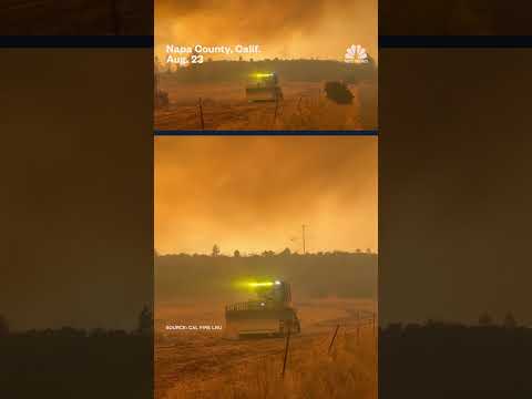 Thick smoke from Pickett Fire captured over Napa County