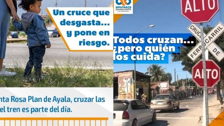 ¿Vives en Santa Rosa Plan de Ayala? Piden cruce del tren digno y seguro