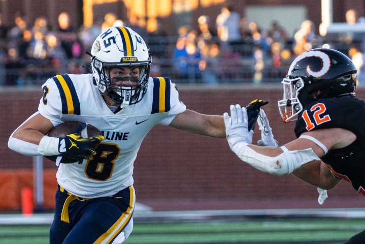 PHOTOS: Saline rallies past Rockford 37-28 in 2025 MHSAA football opener
