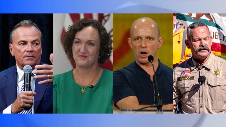 Who are the contenders for California governor with Harris out of the race?
