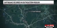 Earthquake recorded in southeastern Missouri
