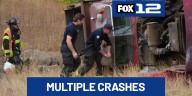 Multiple crashes impact morning traffic on Clark County freeways